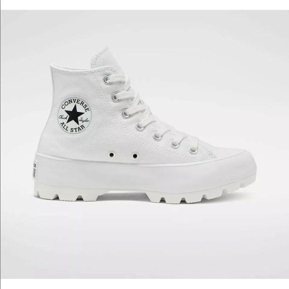 CONVERSE WOMENS LUGGED PLATFORM ALL STAR HIGH TOP - Picture 4 of 5